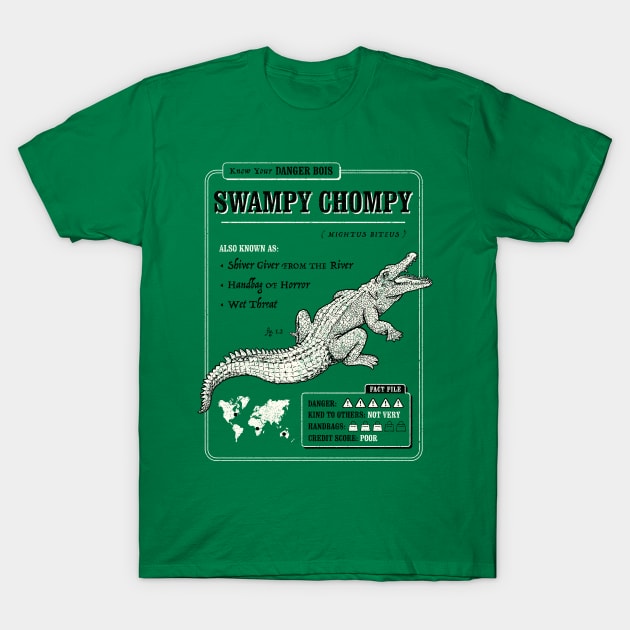 Swampy Chompy T-Shirt by dumbshirts